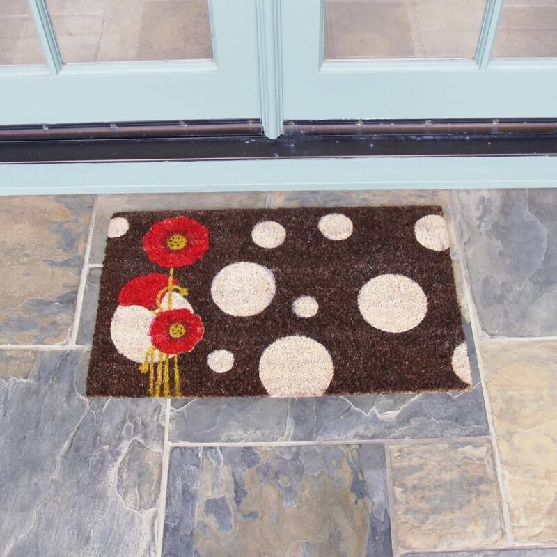 RubberCal "Floral Door Mat" Kit 18" x 30" 3 Doormats On
